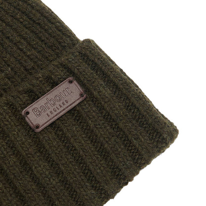 Barbour Carlton Beanie Hat Dark Green - The Sporting Lodge