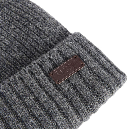Barbour Carlton Beanie Hat Grey - The Sporting Lodge