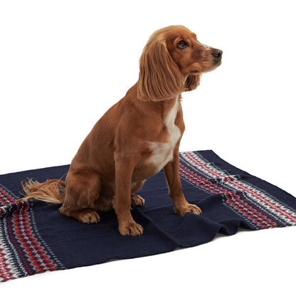 Barbour Case Fair Isle Blanket Blue Granite - The Sporting Lodge