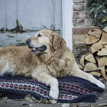 Barbour Case Fair Isle Blanket Blue Granite - The Sporting Lodge