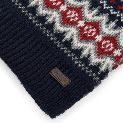 Barbour Case Fair Isle Blanket Blue Granite - The Sporting Lodge
