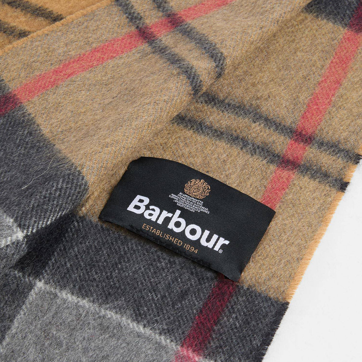 Barbour Cashmere Tartan Scarf Dress Tartan