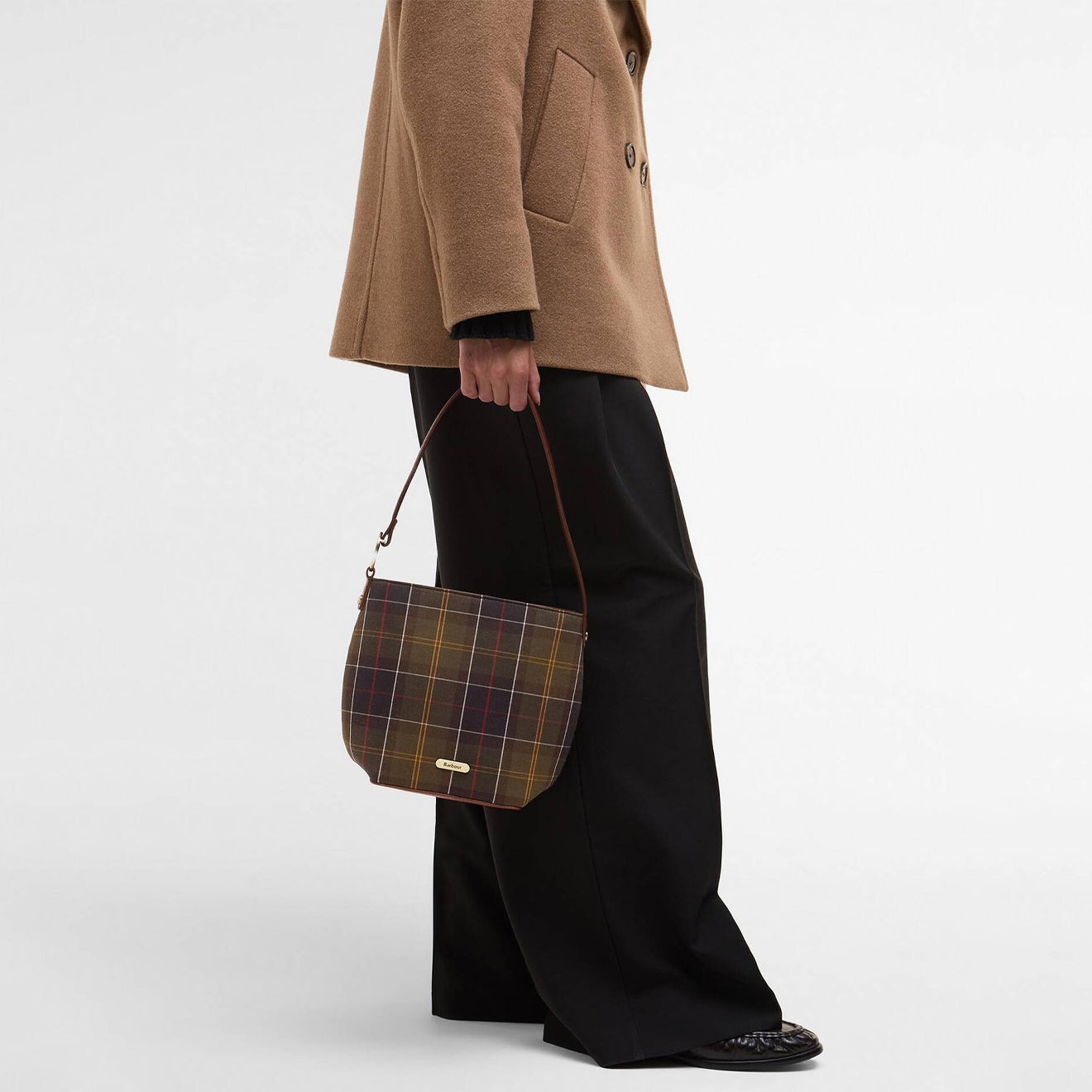 Barbour Cedar Tartan Bucket Bag Classic Tartan