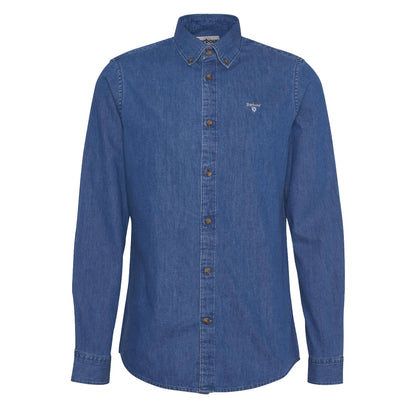 Barbour Chambray Crest Tailored Fit Shirt Chambray - The Sporting Lodge