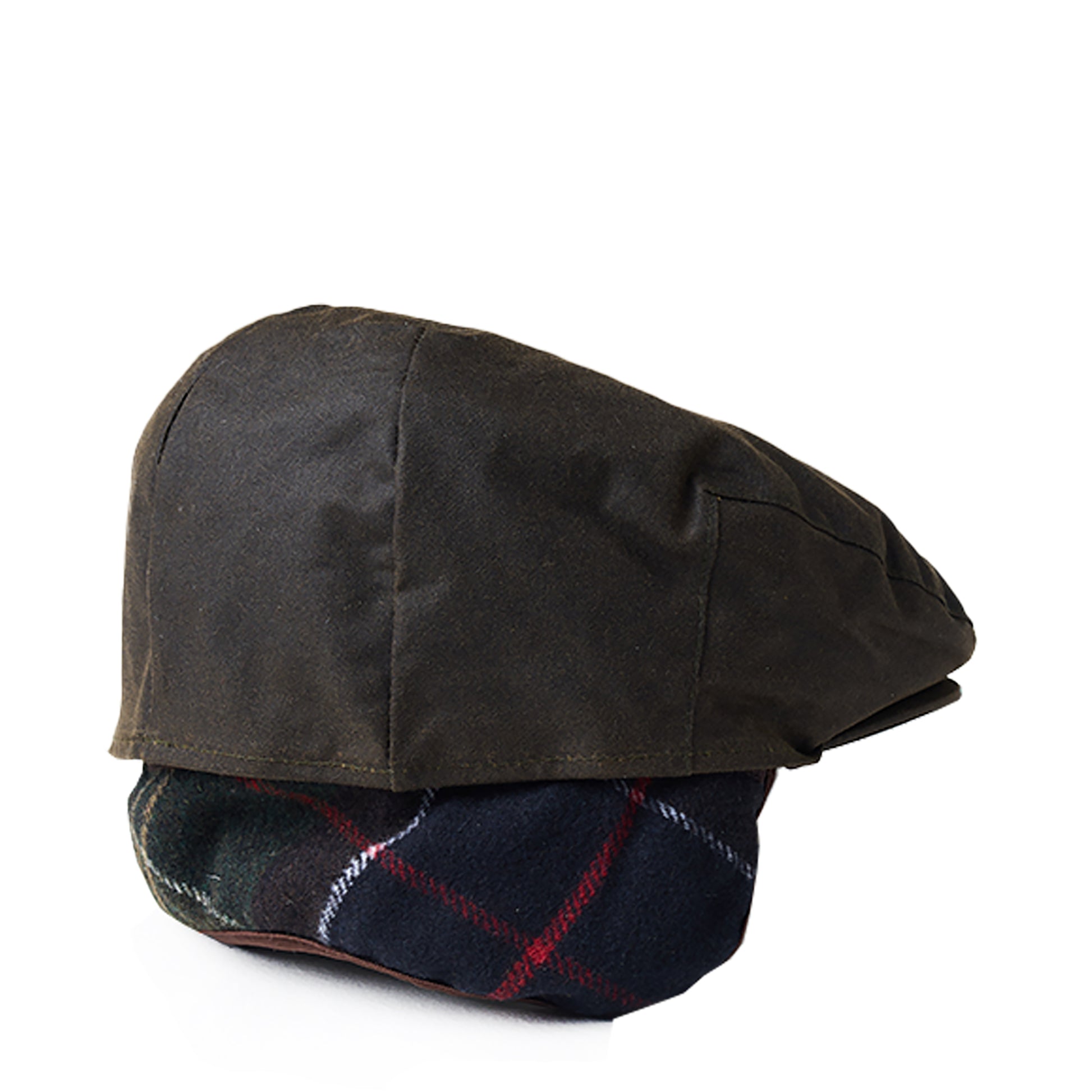 Barbour Cheviot Tartan Cap Olive - The Sporting Lodge