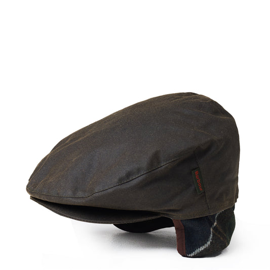 Barbour Cheviot Tartan Cap Olive - The Sporting Lodge