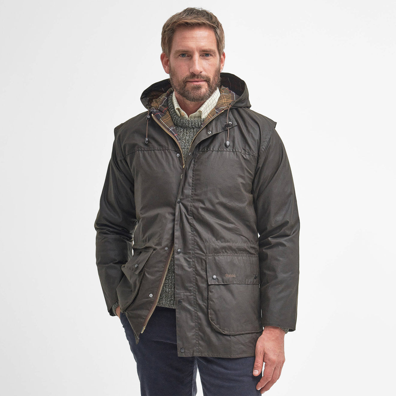 Barbour Classic Durham Waxed Jacket Olive