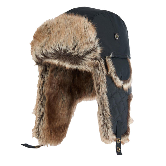 Barbour Cleadon Trapper Black - The Sporting Lodge