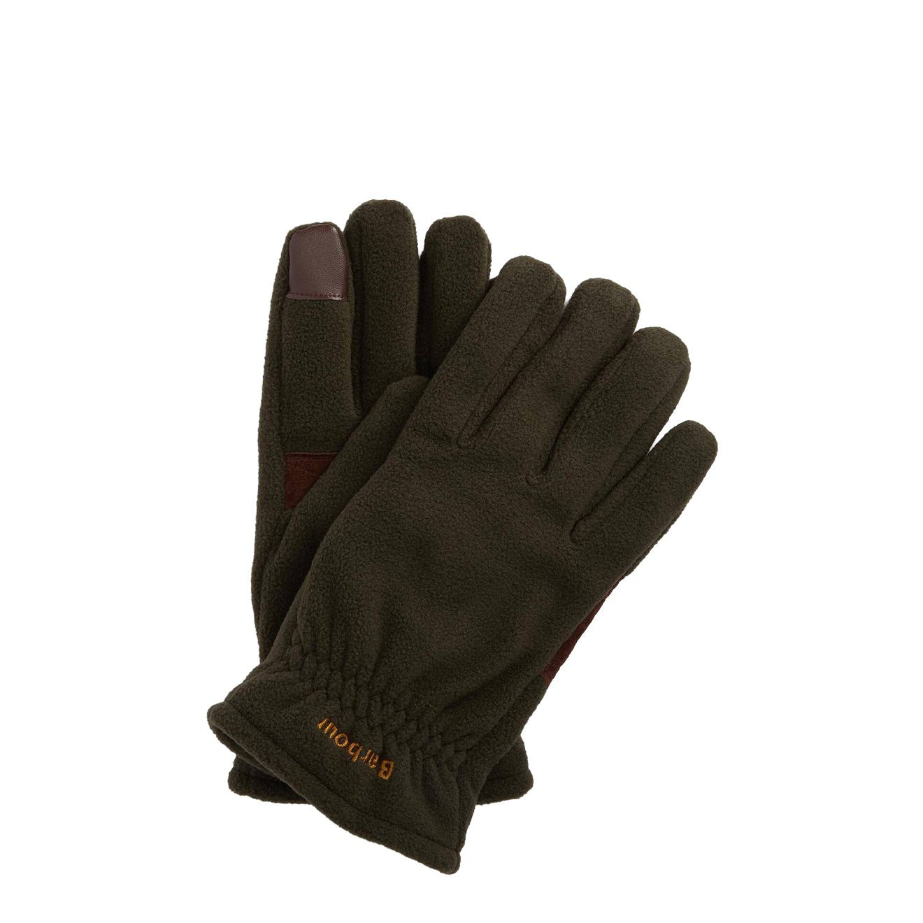 Barbour Coalford Fleece Gloves Dark Olive - The Sporting Lodge