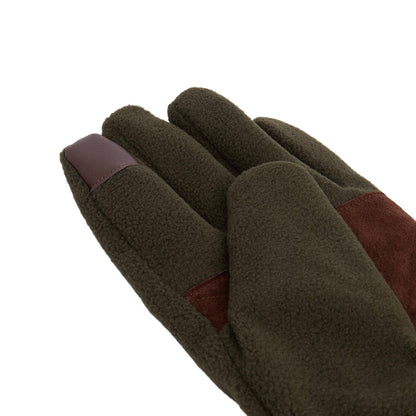 Barbour Coalford Fleece Gloves Dark Olive - The Sporting Lodge