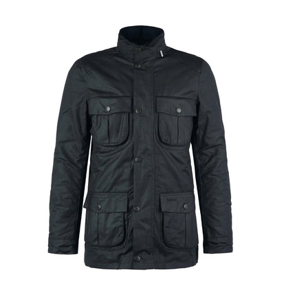Barbour Corbridge Waxed Jacket Black/Classic - The Sporting Lodge