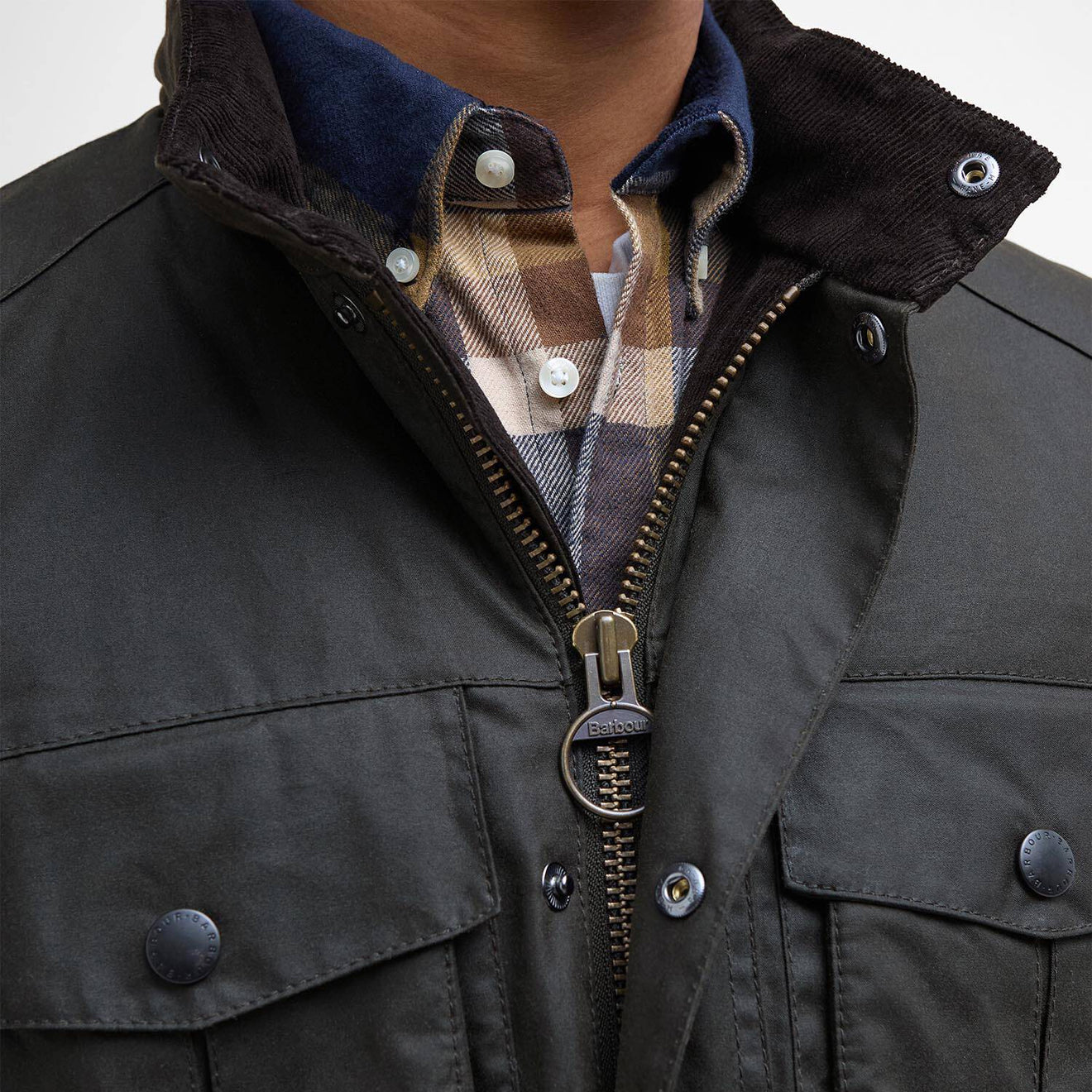 Barbour Corbridge Waxed Jacket Olive - The Sporting Lodge