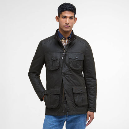 Barbour Corbridge Waxed Jacket Olive - The Sporting Lodge
