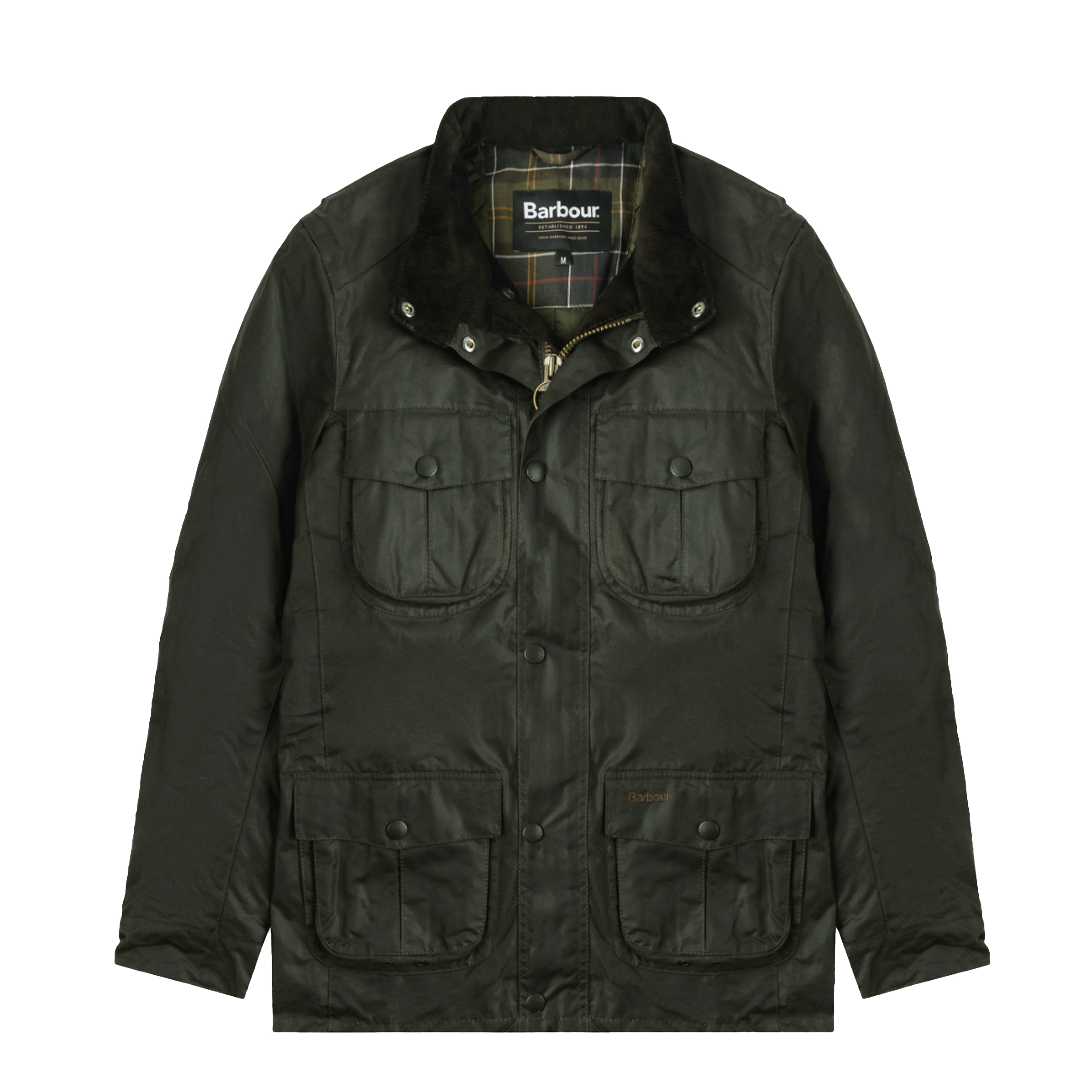 Barbourジャケット Barbour Womens Solway Zipper Wax Jacket Olive / Classic | The