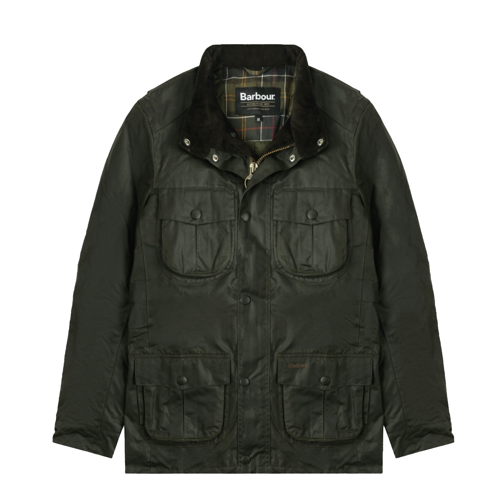 Barbour Corbridge Waxed Jacket Olive - The Sporting Lodge