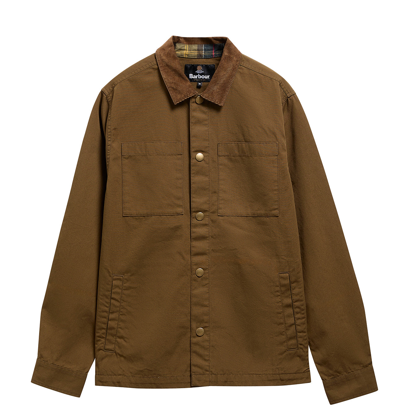 Barbour Cord Collar Twill Overshirt Beech