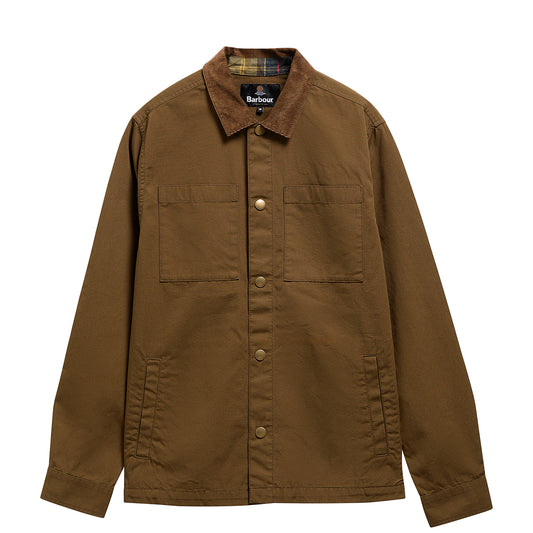 Barbour Cord Collar Twill Overshirt Beech