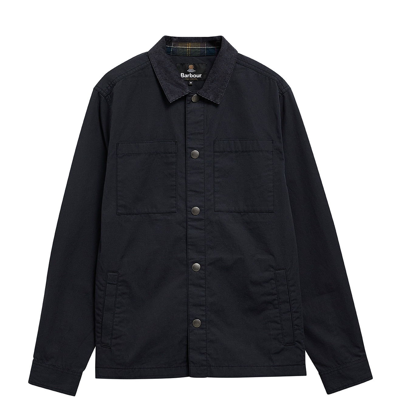 Barbour Cord Collar Twill Overshirt Dark Navy