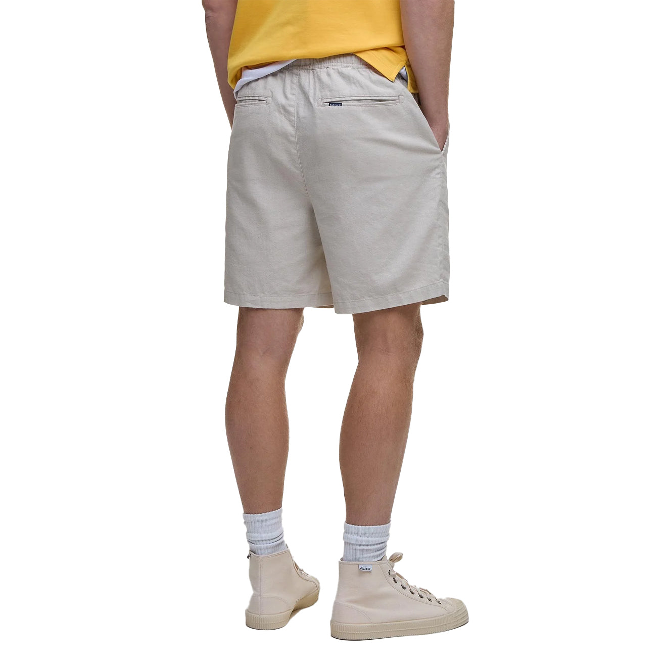 Barbour Cotton Linen Relaxed Short Mist - The Sporting Lodge