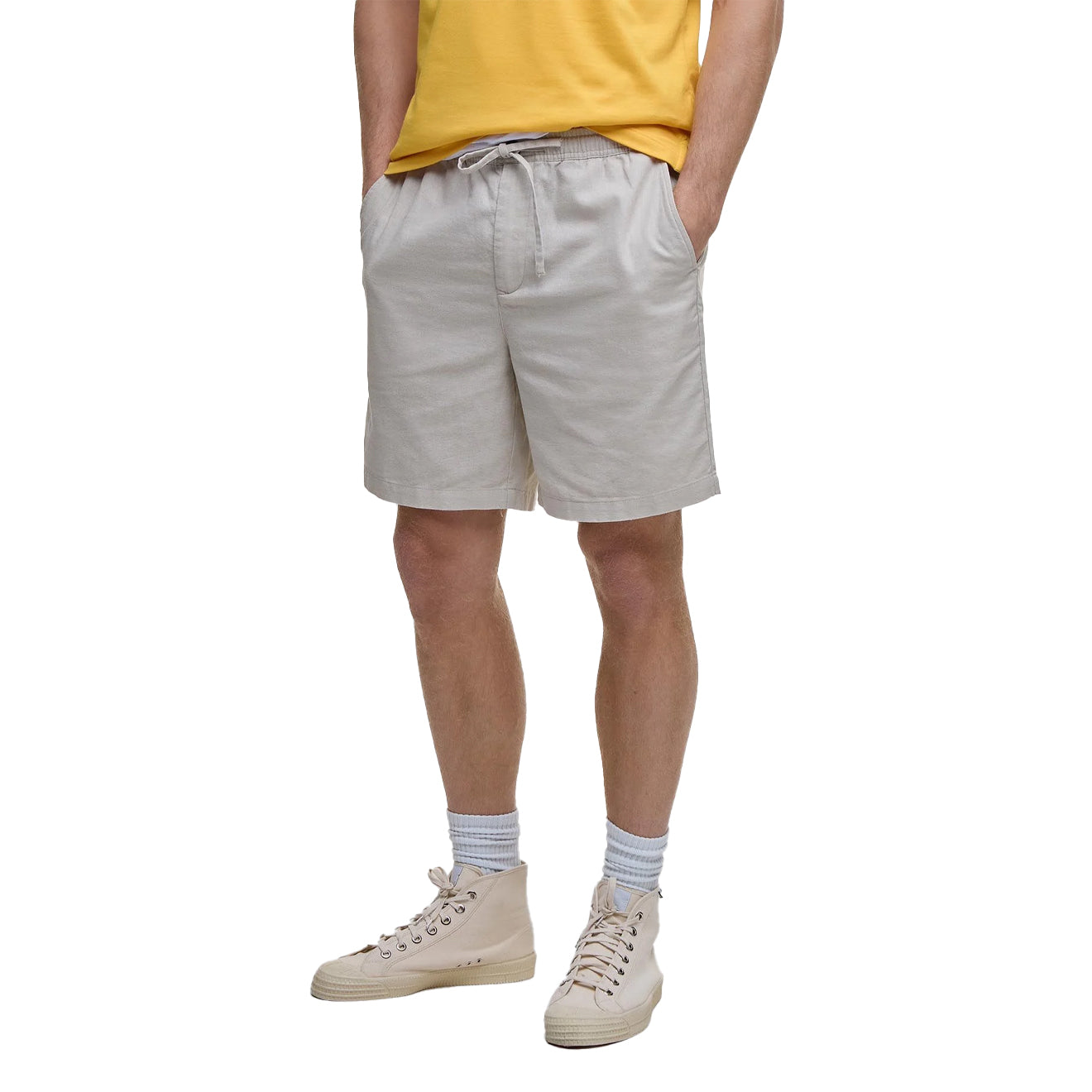 Barbour Cotton Linen Relaxed Short Mist - The Sporting Lodge