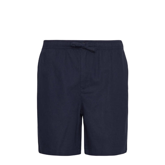 Barbour Cotton Linen Relaxed Short Navy