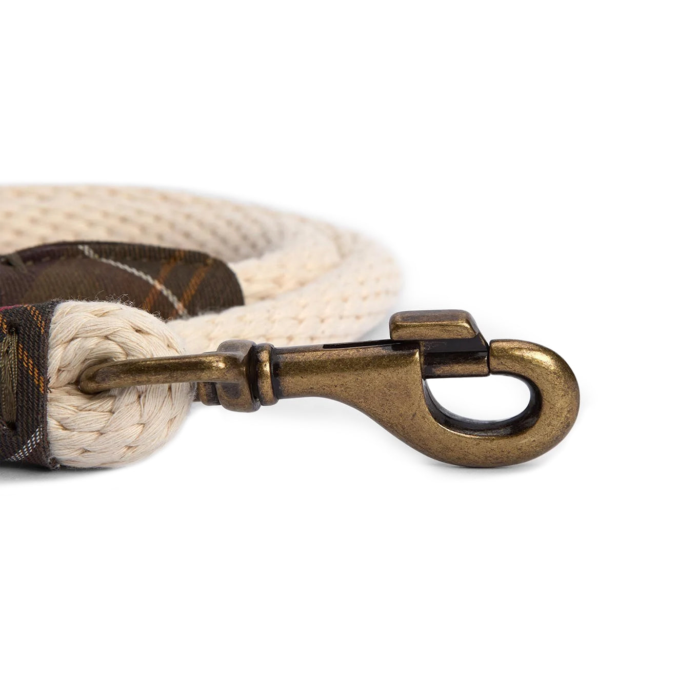 Barbour Cotton Rope Dog Lead Natural/Classic - The Sporting Lodge