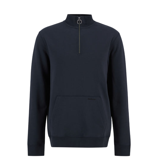 Barbour Cragwell Relaxed Half Zip Sweatshirt Dark Navy