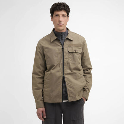 Barbour Crail Wax Ripstop Overshirt Concrete - The Sporting Lodge