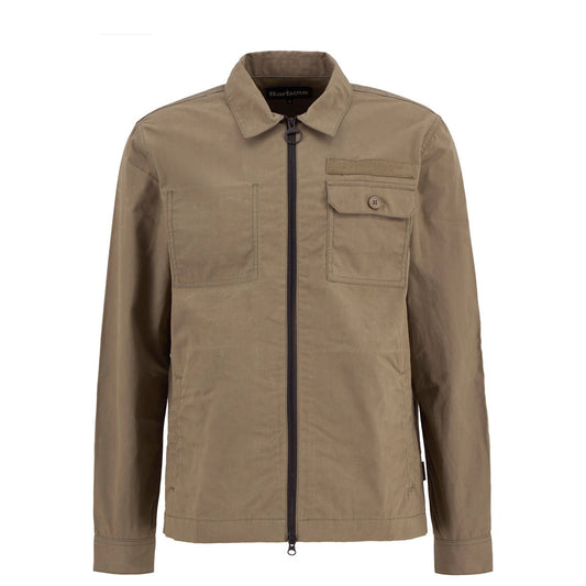 Barbour Crail Wax Ripstop Overshirt Concrete - The Sporting Lodge