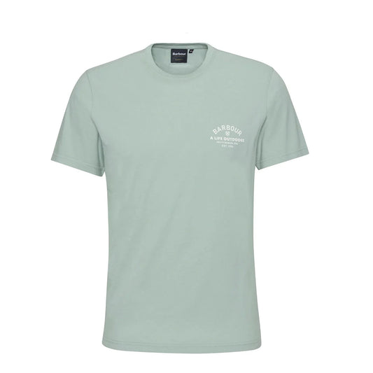 Barbour Cranmer Logo T-Shirt Pale Apple - The Sporting Lodge