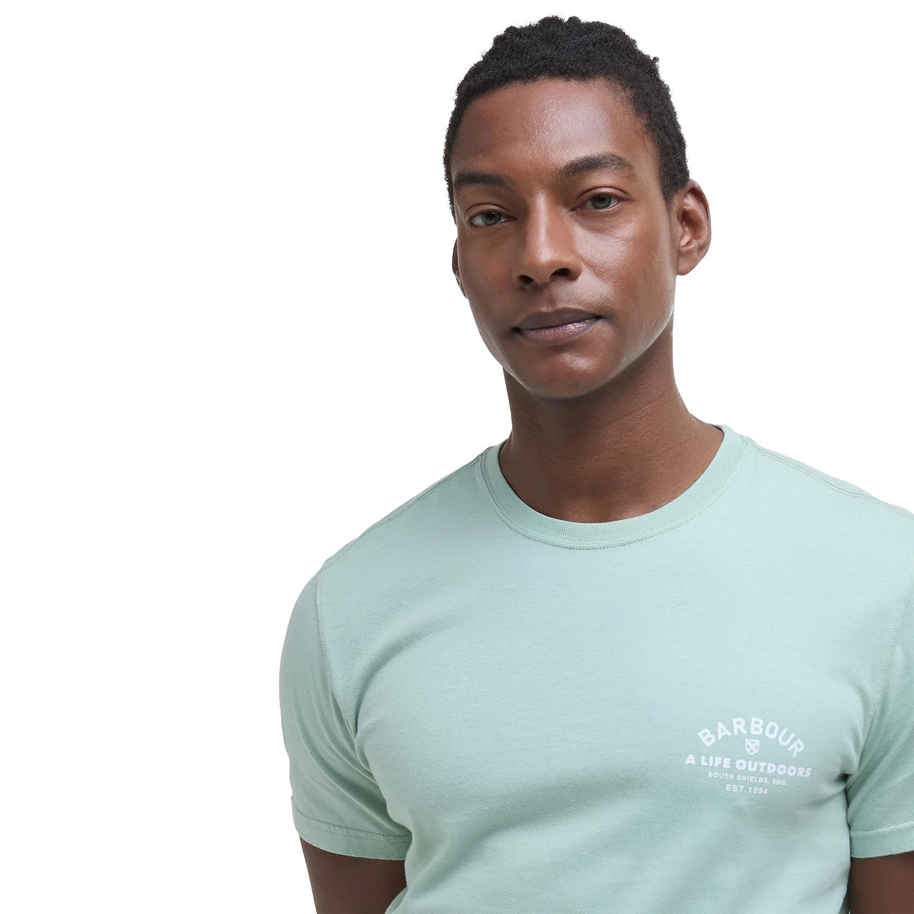 Barbour Cranmer Logo T-Shirt Pale Apple - The Sporting Lodge