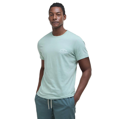 Barbour Cranmer Logo T-Shirt Pale Apple - The Sporting Lodge