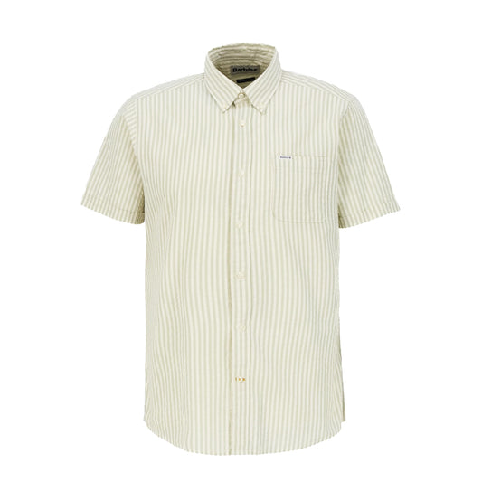 Barbour Cresswell Seersucker Summer Fit Shirt Sea Green