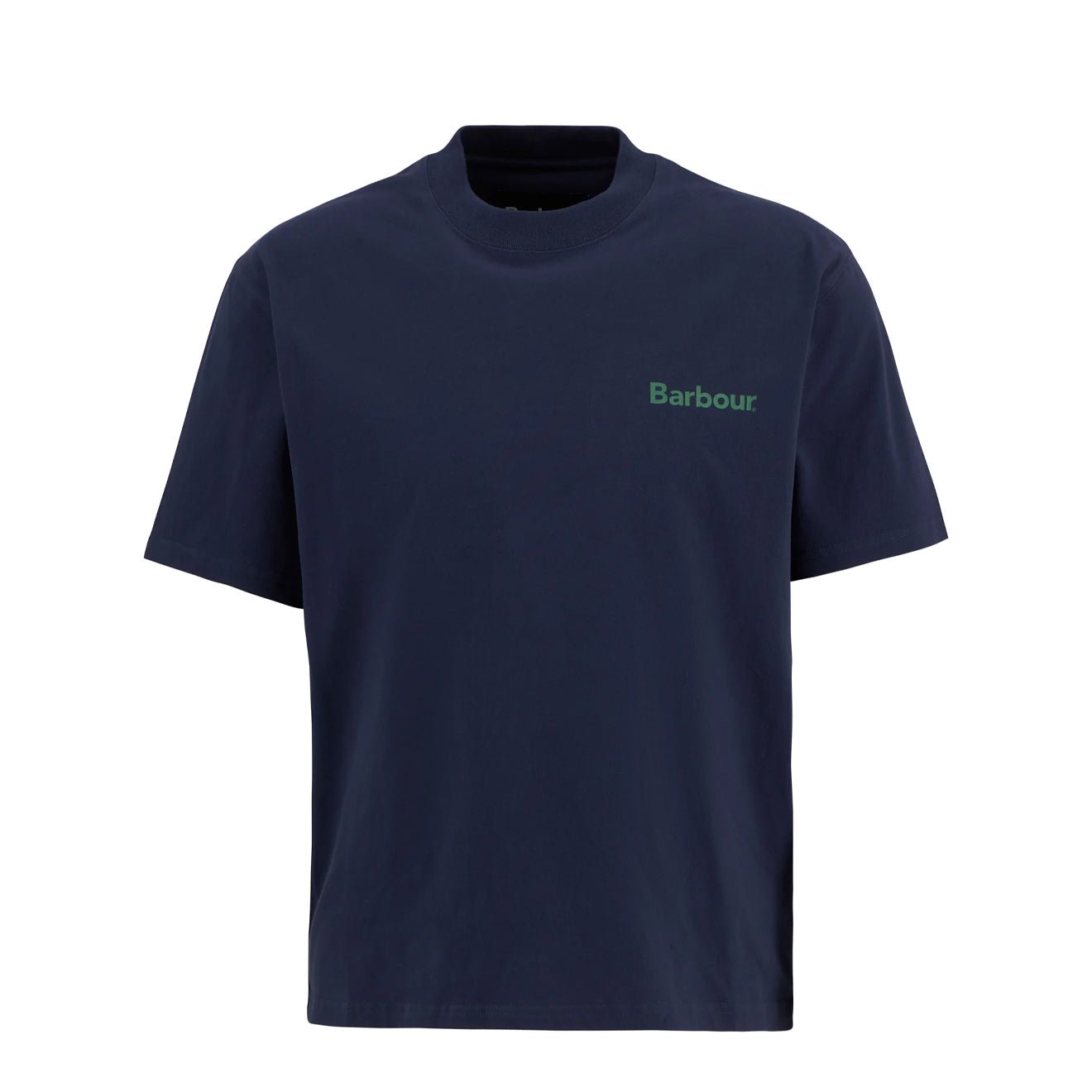 Barbour Crossby Archive Logo Oversized T-Shirt Navy
