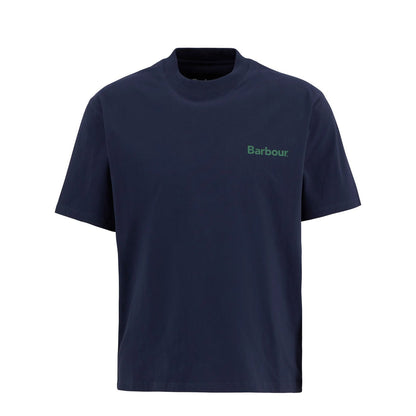 Barbour Crossby Archive Logo Oversized T-Shirt Navy