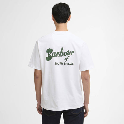 Barbour Crossby Archive Logo Oversized T-Shirt White