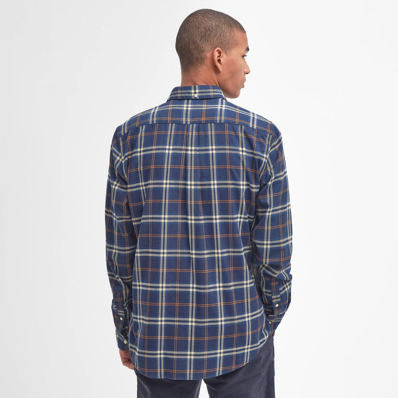 Barbour Crossfell Tailored Checked Shirt Blue