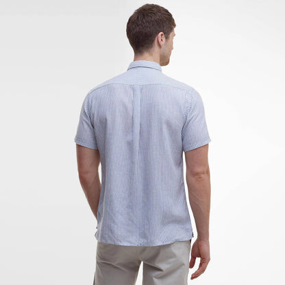 Barbour Deerpark Striped Summer Fit Shirt Navy