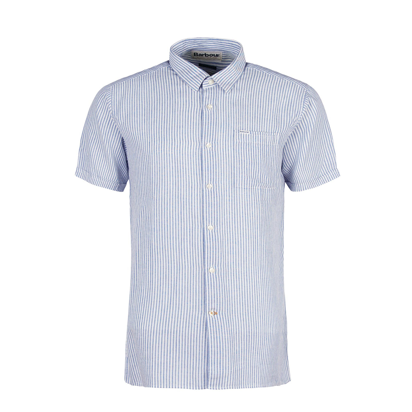 Barbour Deerpark Striped Summer Fit Shirt Navy