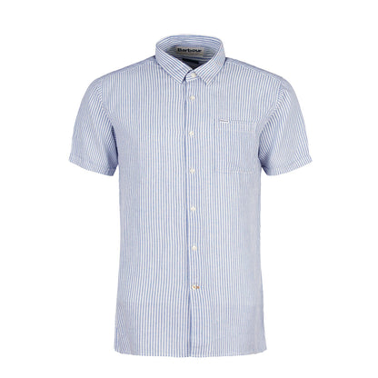 Barbour Deerpark Striped Summer Fit Shirt Navy