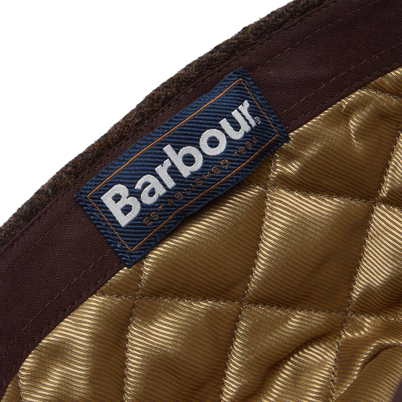 Barbour Deveron Tweed Flat Cap Coffee
