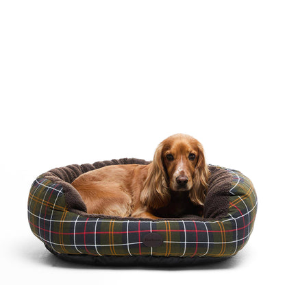 Barbour Dog Snuggle Bed 30" Classic Tartan