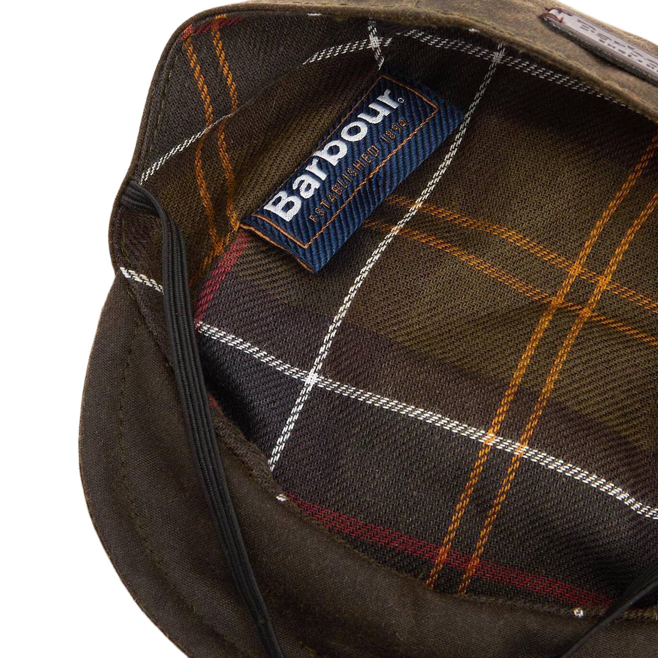 Barbour Dog Wax Flat Cap Olive - The Sporting Lodge