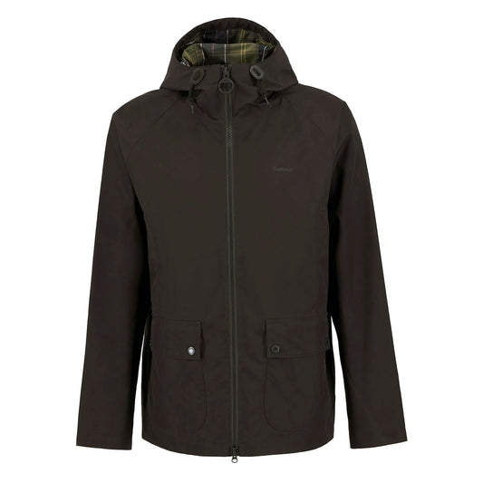 Barbour Domus Waterproof Jacket Black Oak