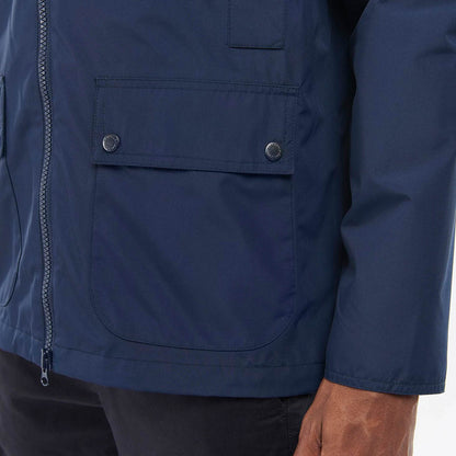 Barbour Domus Waterproof Jacket Navy/Classic - The Sporting Lodge