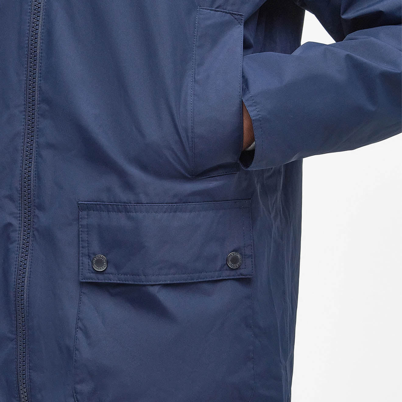 Barbour Domus Waterproof Jacket Navy/Classic - The Sporting Lodge