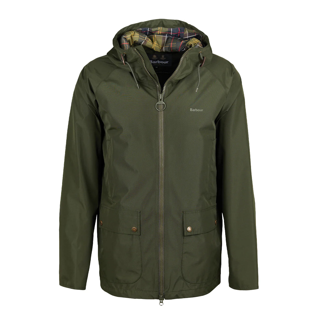 Barbour Domus Waterproof Jacket Sage/Classic - The Sporting Lodge