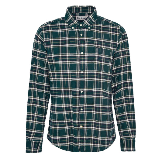 Barbour Drumhill Tailored Checked Shirt Evergreen - The Sporting Lodge