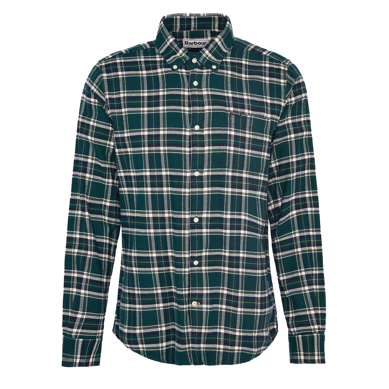 Barbour Drumhill Tailored Checked Shirt Evergreen The Sporting Lodge