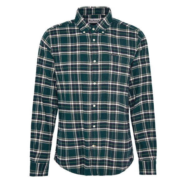 Barbour Drumhill Tailored Checked Shirt Evergreen | The Sporting Lodge